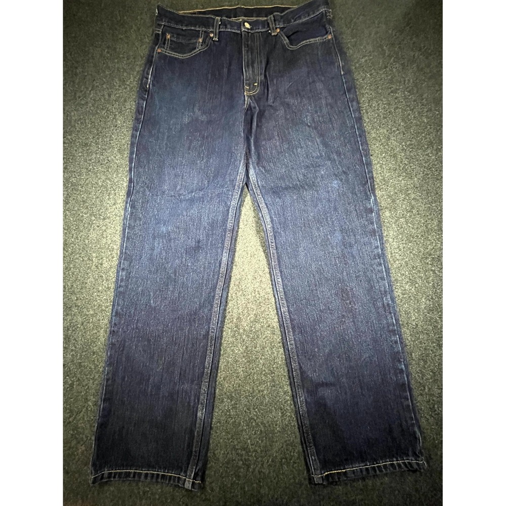 Levi's 550 Relaxed Fit Jeans Mens 36x32 Blue Denim Cotton Straight Leg Zip Fly